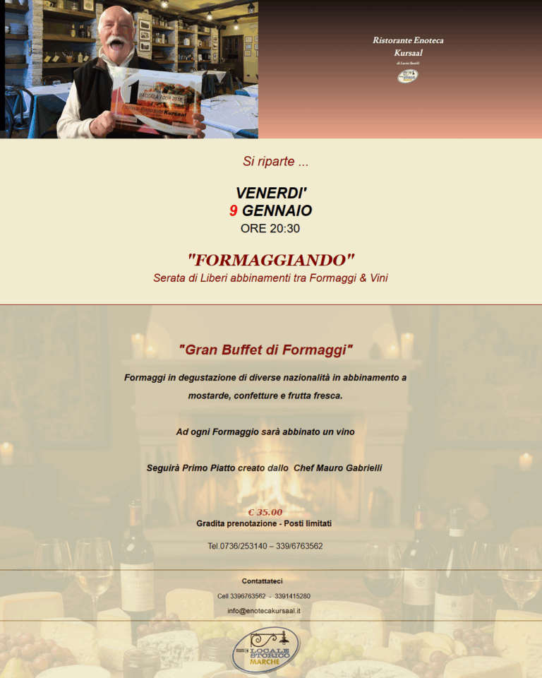 FORMAGGIANDO 09/01/2026